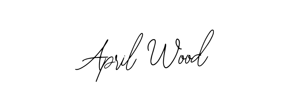 April Wood stylish signature style. Best Handwritten Sign (Bearetta-2O07w) for my name. Handwritten Signature Collection Ideas for my name April Wood. April Wood signature style 12 images and pictures png