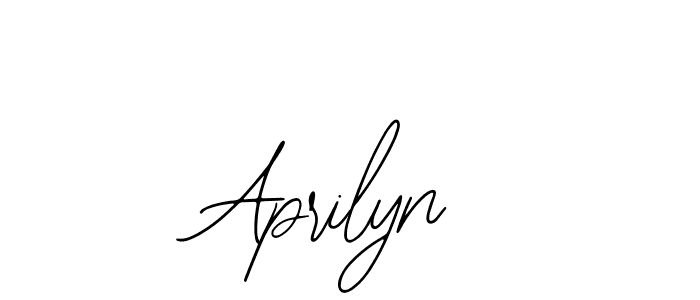 How to make Aprilyn name signature. Use Bearetta-2O07w style for creating short signs online. This is the latest handwritten sign. Aprilyn signature style 12 images and pictures png