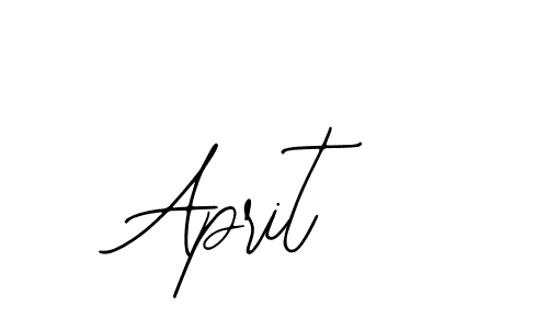 Design your own signature with our free online signature maker. With this signature software, you can create a handwritten (Bearetta-2O07w) signature for name Aprit. Aprit signature style 12 images and pictures png