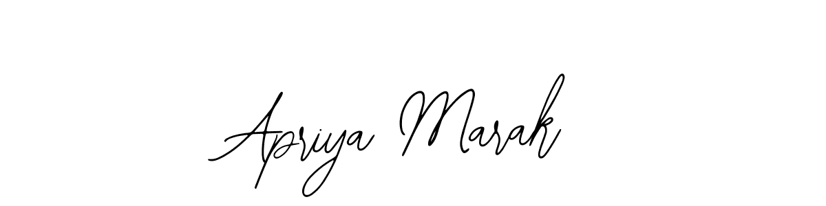Design your own signature with our free online signature maker. With this signature software, you can create a handwritten (Bearetta-2O07w) signature for name Apriya Marak. Apriya Marak signature style 12 images and pictures png