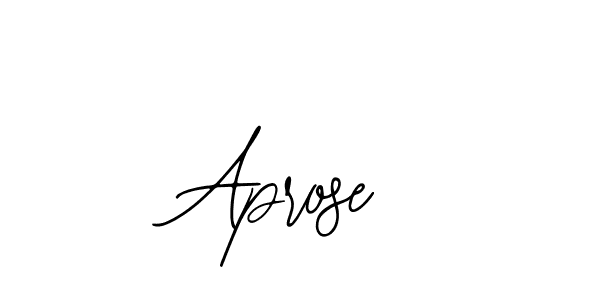 Design your own signature with our free online signature maker. With this signature software, you can create a handwritten (Bearetta-2O07w) signature for name Aprose. Aprose signature style 12 images and pictures png