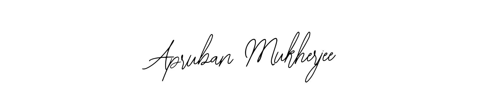 if you are searching for the best signature style for your name Apruban Mukherjee. so please give up your signature search. here we have designed multiple signature styles  using Bearetta-2O07w. Apruban Mukherjee signature style 12 images and pictures png