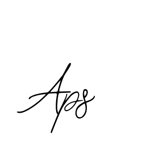 How to make Aps name signature. Use Bearetta-2O07w style for creating short signs online. This is the latest handwritten sign. Aps signature style 12 images and pictures png