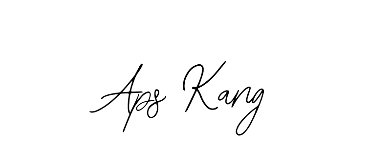 How to make Aps Kang name signature. Use Bearetta-2O07w style for creating short signs online. This is the latest handwritten sign. Aps Kang signature style 12 images and pictures png