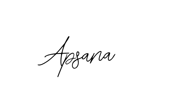 How to make Apsana name signature. Use Bearetta-2O07w style for creating short signs online. This is the latest handwritten sign. Apsana signature style 12 images and pictures png