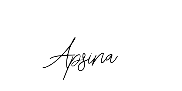 How to make Apsina signature? Bearetta-2O07w is a professional autograph style. Create handwritten signature for Apsina name. Apsina signature style 12 images and pictures png