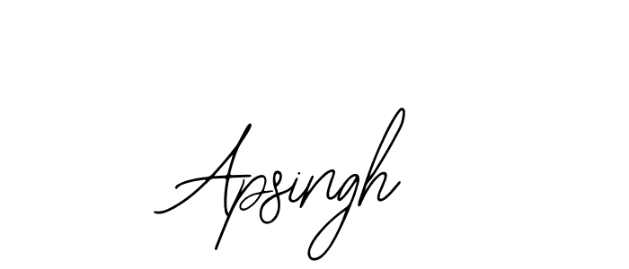 How to make Apsingh signature? Bearetta-2O07w is a professional autograph style. Create handwritten signature for Apsingh name. Apsingh signature style 12 images and pictures png