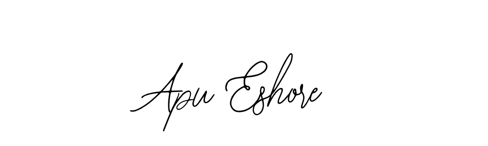 Design your own signature with our free online signature maker. With this signature software, you can create a handwritten (Bearetta-2O07w) signature for name Apu Eshore. Apu Eshore signature style 12 images and pictures png