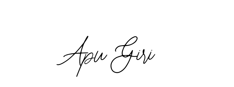 How to make Apu Giri name signature. Use Bearetta-2O07w style for creating short signs online. This is the latest handwritten sign. Apu Giri signature style 12 images and pictures png