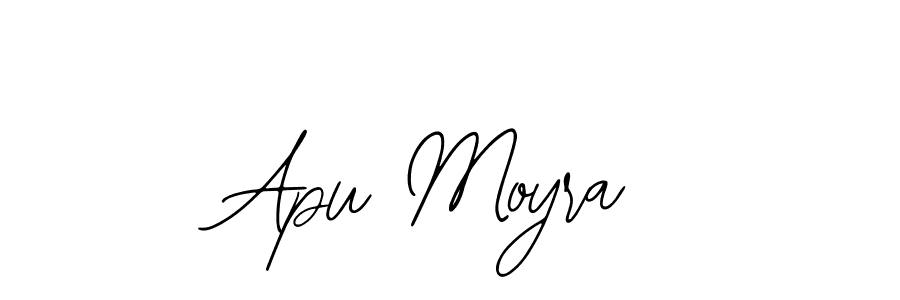 You should practise on your own different ways (Bearetta-2O07w) to write your name (Apu Moyra) in signature. don't let someone else do it for you. Apu Moyra signature style 12 images and pictures png