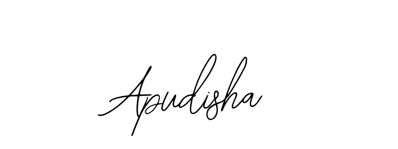 if you are searching for the best signature style for your name Apudisha. so please give up your signature search. here we have designed multiple signature styles  using Bearetta-2O07w. Apudisha signature style 12 images and pictures png