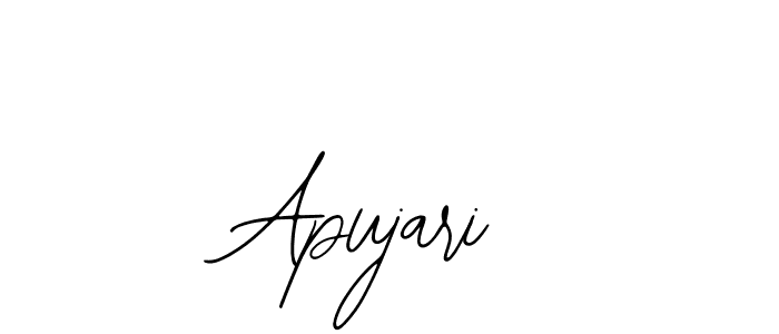 You should practise on your own different ways (Bearetta-2O07w) to write your name (Apujari) in signature. don't let someone else do it for you. Apujari signature style 12 images and pictures png