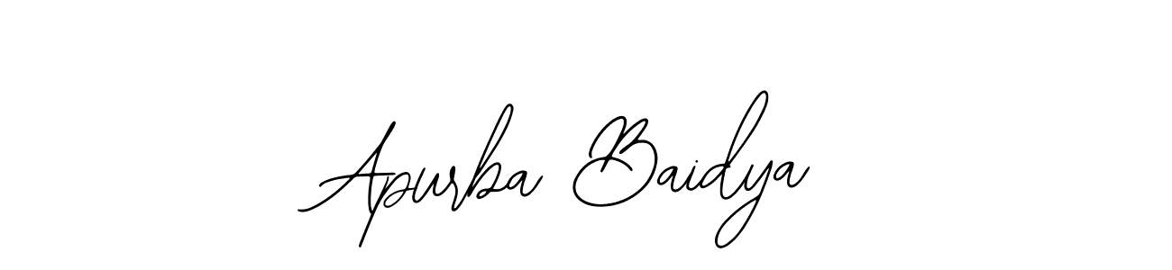 if you are searching for the best signature style for your name Apurba Baidya. so please give up your signature search. here we have designed multiple signature styles  using Bearetta-2O07w. Apurba Baidya signature style 12 images and pictures png