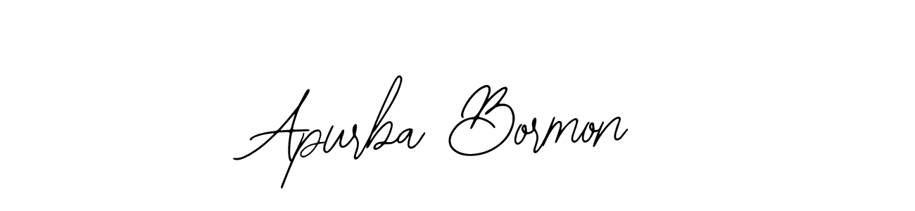 How to make Apurba Bormon name signature. Use Bearetta-2O07w style for creating short signs online. This is the latest handwritten sign. Apurba Bormon signature style 12 images and pictures png