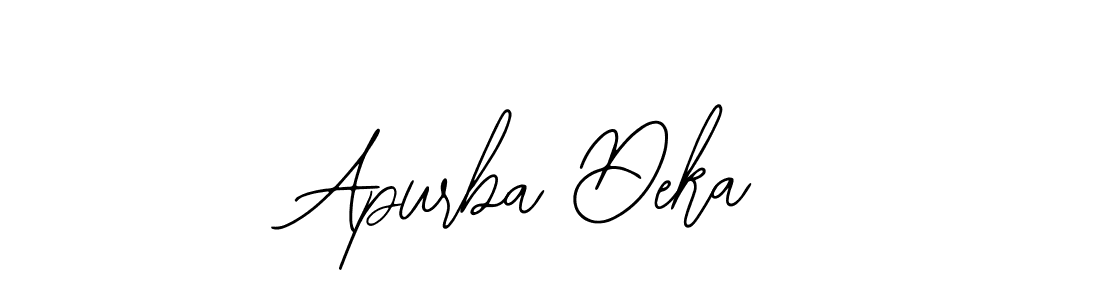 You should practise on your own different ways (Bearetta-2O07w) to write your name (Apurba Deka) in signature. don't let someone else do it for you. Apurba Deka signature style 12 images and pictures png