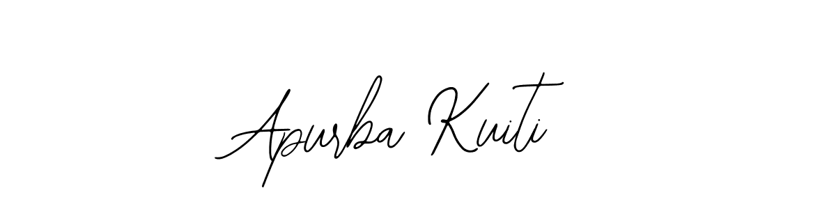 How to make Apurba Kuiti name signature. Use Bearetta-2O07w style for creating short signs online. This is the latest handwritten sign. Apurba Kuiti signature style 12 images and pictures png