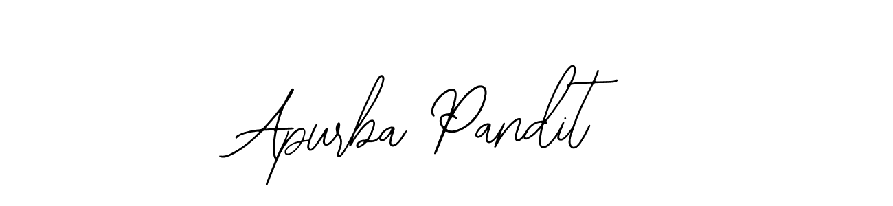 How to make Apurba Pandit name signature. Use Bearetta-2O07w style for creating short signs online. This is the latest handwritten sign. Apurba Pandit signature style 12 images and pictures png