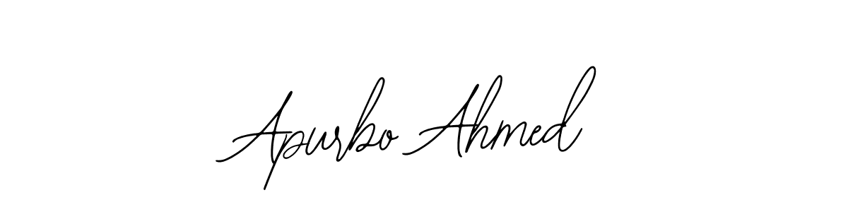 Similarly Bearetta-2O07w is the best handwritten signature design. Signature creator online .You can use it as an online autograph creator for name Apurbo Ahmed. Apurbo Ahmed signature style 12 images and pictures png