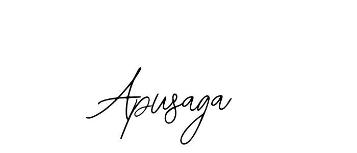 Design your own signature with our free online signature maker. With this signature software, you can create a handwritten (Bearetta-2O07w) signature for name Apusaga. Apusaga signature style 12 images and pictures png