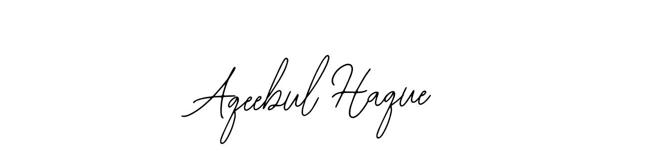 Bearetta-2O07w is a professional signature style that is perfect for those who want to add a touch of class to their signature. It is also a great choice for those who want to make their signature more unique. Get Aqeebul Haque name to fancy signature for free. Aqeebul Haque signature style 12 images and pictures png