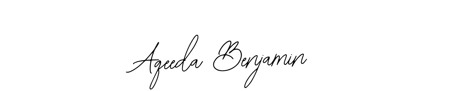 Similarly Bearetta-2O07w is the best handwritten signature design. Signature creator online .You can use it as an online autograph creator for name Aqeeda Benjamin. Aqeeda Benjamin signature style 12 images and pictures png