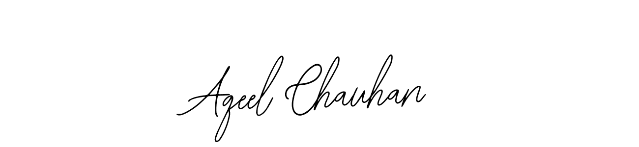 How to make Aqeel Chauhan name signature. Use Bearetta-2O07w style for creating short signs online. This is the latest handwritten sign. Aqeel Chauhan signature style 12 images and pictures png