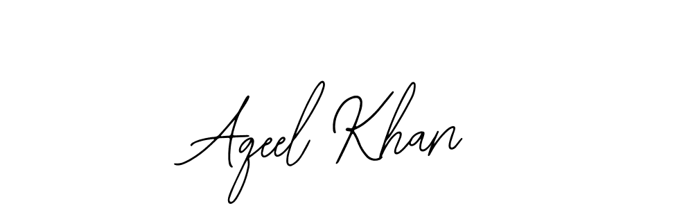 Make a beautiful signature design for name Aqeel Khan. With this signature (Bearetta-2O07w) style, you can create a handwritten signature for free. Aqeel Khan signature style 12 images and pictures png
