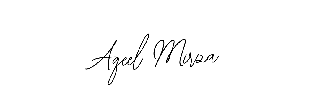 Bearetta-2O07w is a professional signature style that is perfect for those who want to add a touch of class to their signature. It is also a great choice for those who want to make their signature more unique. Get Aqeel Mirza name to fancy signature for free. Aqeel Mirza signature style 12 images and pictures png
