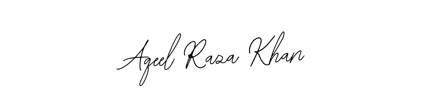 Also we have Aqeel Raza Khan name is the best signature style. Create professional handwritten signature collection using Bearetta-2O07w autograph style. Aqeel Raza Khan signature style 12 images and pictures png