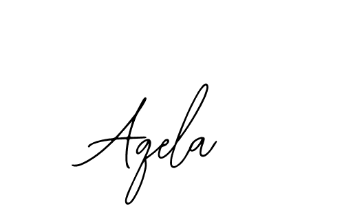 The best way (Bearetta-2O07w) to make a short signature is to pick only two or three words in your name. The name Aqela include a total of six letters. For converting this name. Aqela signature style 12 images and pictures png