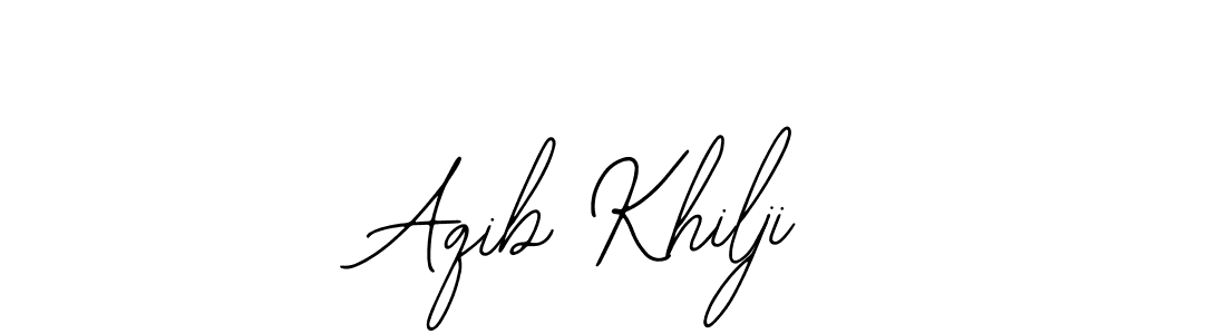 You should practise on your own different ways (Bearetta-2O07w) to write your name (Aqib Khilji) in signature. don't let someone else do it for you. Aqib Khilji signature style 12 images and pictures png