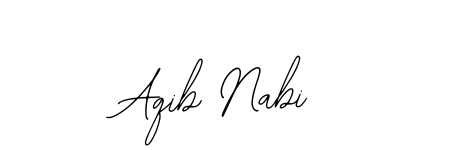 Design your own signature with our free online signature maker. With this signature software, you can create a handwritten (Bearetta-2O07w) signature for name Aqib Nabi. Aqib Nabi signature style 12 images and pictures png