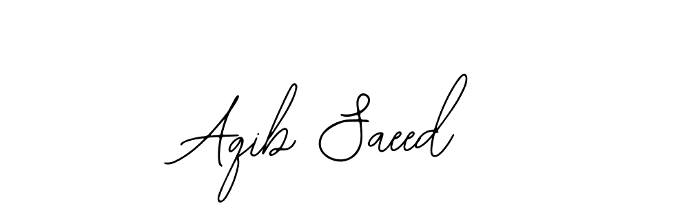 How to make Aqib Saeed name signature. Use Bearetta-2O07w style for creating short signs online. This is the latest handwritten sign. Aqib Saeed signature style 12 images and pictures png