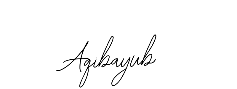 Use a signature maker to create a handwritten signature online. With this signature software, you can design (Bearetta-2O07w) your own signature for name Aqibayub. Aqibayub signature style 12 images and pictures png