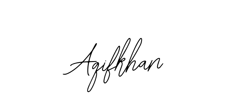 How to make Aqifkhan name signature. Use Bearetta-2O07w style for creating short signs online. This is the latest handwritten sign. Aqifkhan signature style 12 images and pictures png