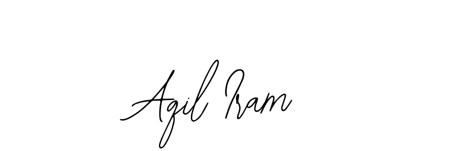 Also You can easily find your signature by using the search form. We will create Aqil Iram name handwritten signature images for you free of cost using Bearetta-2O07w sign style. Aqil Iram signature style 12 images and pictures png