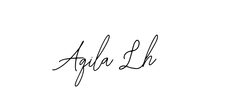 How to make Aqila Lh name signature. Use Bearetta-2O07w style for creating short signs online. This is the latest handwritten sign. Aqila Lh signature style 12 images and pictures png