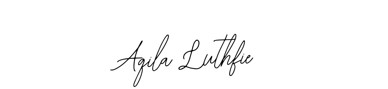 Similarly Bearetta-2O07w is the best handwritten signature design. Signature creator online .You can use it as an online autograph creator for name Aqila Luthfie. Aqila Luthfie signature style 12 images and pictures png