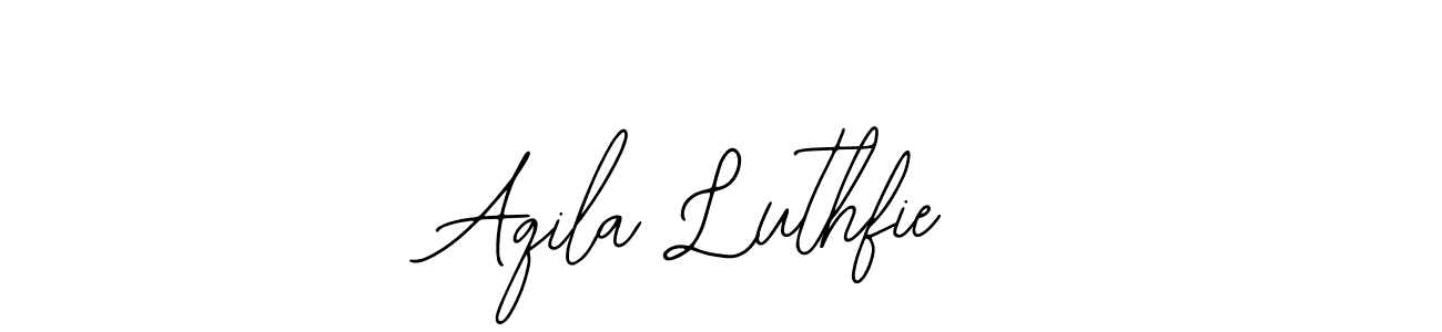 Make a beautiful signature design for name Aqila Luthfie. With this signature (Bearetta-2O07w) style, you can create a handwritten signature for free. Aqila Luthfie signature style 12 images and pictures png