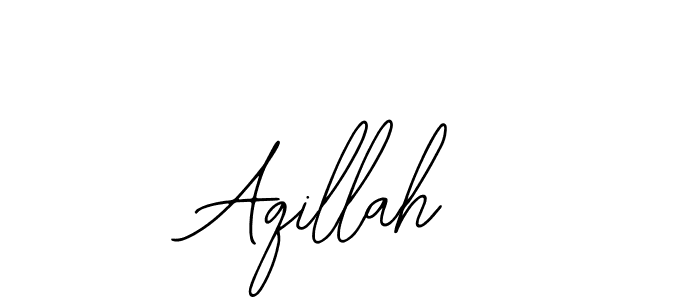 You should practise on your own different ways (Bearetta-2O07w) to write your name (Aqillah) in signature. don't let someone else do it for you. Aqillah signature style 12 images and pictures png