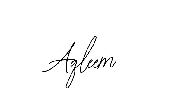 You should practise on your own different ways (Bearetta-2O07w) to write your name (Aqleem) in signature. don't let someone else do it for you. Aqleem signature style 12 images and pictures png