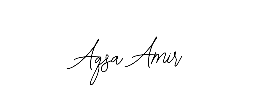 Make a beautiful signature design for name Aqsa Amir. With this signature (Bearetta-2O07w) style, you can create a handwritten signature for free. Aqsa Amir signature style 12 images and pictures png