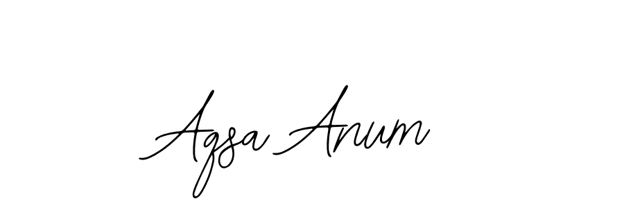 How to make Aqsa Anum signature? Bearetta-2O07w is a professional autograph style. Create handwritten signature for Aqsa Anum name. Aqsa Anum signature style 12 images and pictures png