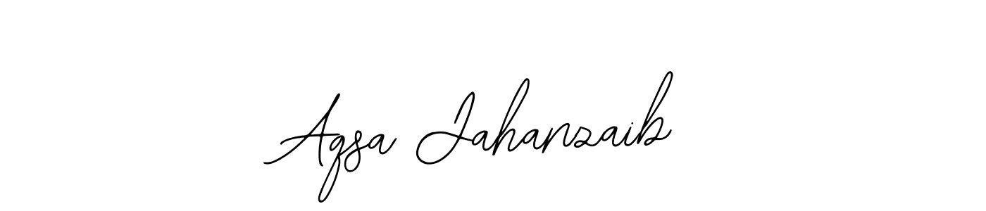 Design your own signature with our free online signature maker. With this signature software, you can create a handwritten (Bearetta-2O07w) signature for name Aqsa Jahanzaib. Aqsa Jahanzaib signature style 12 images and pictures png