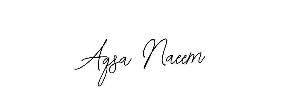 Bearetta-2O07w is a professional signature style that is perfect for those who want to add a touch of class to their signature. It is also a great choice for those who want to make their signature more unique. Get Aqsa Naeem name to fancy signature for free. Aqsa Naeem signature style 12 images and pictures png