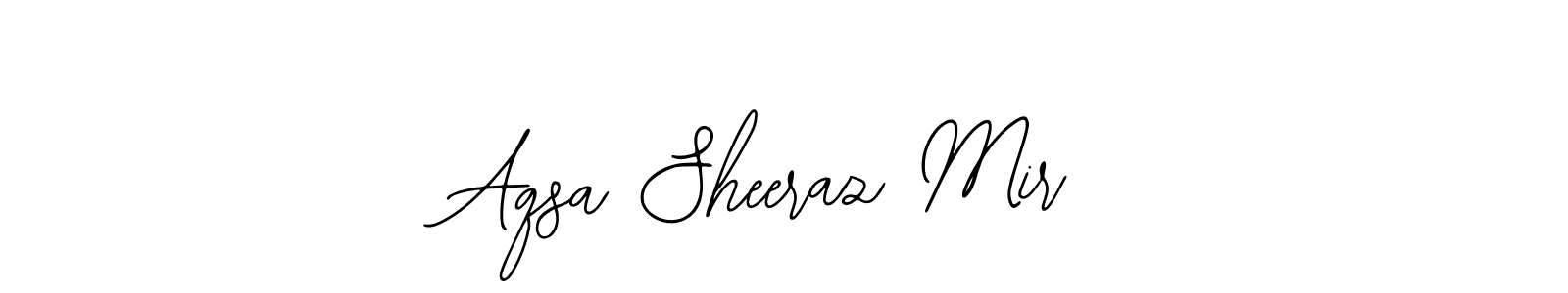 The best way (Bearetta-2O07w) to make a short signature is to pick only two or three words in your name. The name Aqsa Sheeraz Mir include a total of six letters. For converting this name. Aqsa Sheeraz Mir signature style 12 images and pictures png