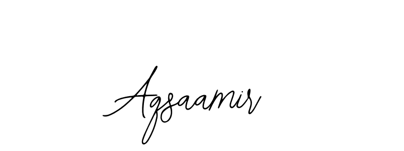 Design your own signature with our free online signature maker. With this signature software, you can create a handwritten (Bearetta-2O07w) signature for name Aqsaamir. Aqsaamir signature style 12 images and pictures png