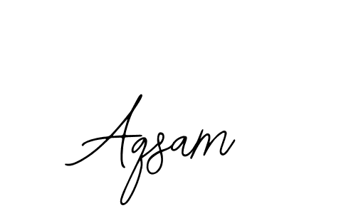 You should practise on your own different ways (Bearetta-2O07w) to write your name (Aqsam) in signature. don't let someone else do it for you. Aqsam signature style 12 images and pictures png