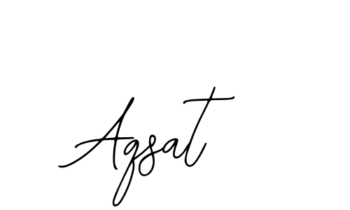 How to make Aqsat signature? Bearetta-2O07w is a professional autograph style. Create handwritten signature for Aqsat name. Aqsat signature style 12 images and pictures png