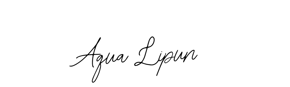 You should practise on your own different ways (Bearetta-2O07w) to write your name (Aqua Lipun) in signature. don't let someone else do it for you. Aqua Lipun signature style 12 images and pictures png